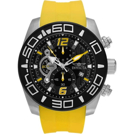 Invicta Men's Stainless Steel Silicone Pro Diver 22808 Chronograph Strap Dress Watch