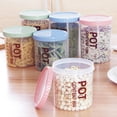 thumbnail image 1 of 700/900ml Storage Can with Scale Stackable Plastic Dried Fruit Tea Sealed Jar Kitchen Accessories, 1 of 7