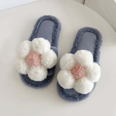 

Gubotare Slippers For Men Indoor And Outdoor Men s Fuzzy Slippers Fluffy Comfy House Shoes Indoor Gray 7