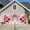 Red, variant on Red Morocco Garage Door Cover Banner 7 x 8 FT, Rustic Country Smear Street Mottled Art Garage Door Curtains Backdrop with Grommets for Indoor Outdoor Wall Party Porch Yard Decorations Background