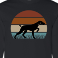 thumbnail image 4 of Inktastic Hunting Dog Retro Sunset Long Sleeve T-Shirt, 4 of 5