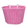 thumbnail image 4 of Cesta de bicicleta para niños Kusrkot cesta tejida a mano Rosa, 4 of 8