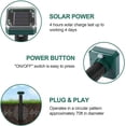 thumbnail image 2 of (Paquete de 2) Repelente ultrasónico con energía solar - Repelente de topos solar ultrasónico fácil de usar con una broca de barrena - Repelente sónico impermeable IP65, 2 of 5
