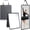 Grey-33.5"L x 13.4"W, variant on Foldable Backstage Mirror With Handle Leather Folding Hanging Rectangular For Travel Dance Bag Home Fitness Spa Gift Dancers(grey 33.5" L X 13.4" W)