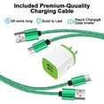 thumbnail image 5 of USB C Block, Dual Port USB Charger Plug with 2 Pack 6FT USB C Cable Cord, Hootek Type C Charger Adapter Fast Charger Power Station Type C Wall Charger Brick Fast Charging for Samsung, Green, 5 of 7