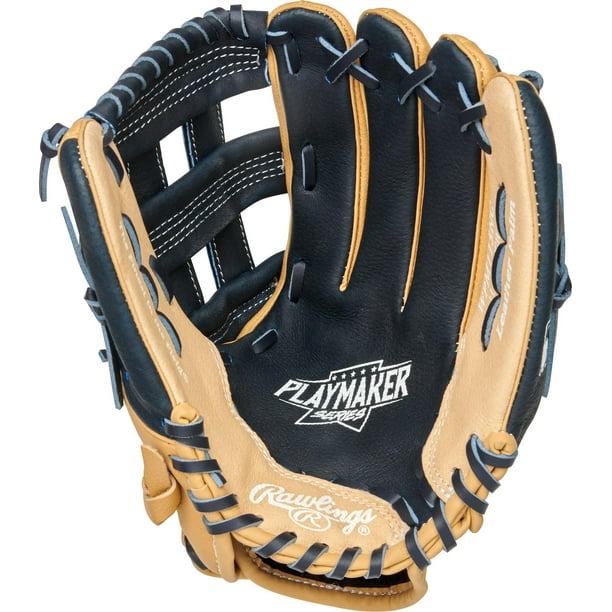 Rawlings Playmaker Series Youth Baseball Glove, Camel/Navy, 11.5