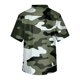 thumbnail image 3 of Men's Short Sleeve V-Neck Print Chest Floral Print Pocket Carer Top 3XL, 3 of 3
