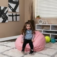 thumbnail image 3 of Emma + Oliver Small Light Pink Dot Refillable Bean Bag Chair for Kids and Teens, 3 of 10
