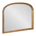 thumbnail image 5 of Kate and Laurel Hatherleigh Modern Arched Wooden Wall Mirror, 34 x 28, Rustic Brown, Decorative Wood Basket Arch Mirror for Use as Vanity Bathroom Accent or Living Room Mantel Decor, 5 of 9