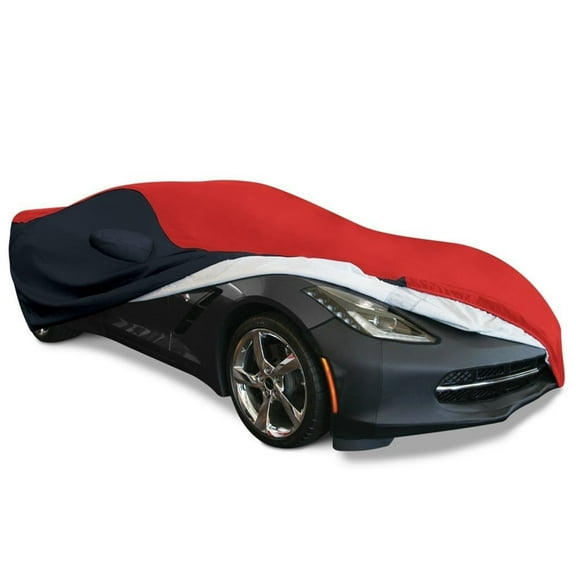 2014-2019 C7 Stingray, Z51, Z06, Grand Sport Corvette Ultraguard Plus Car Cover - Indoor/Outdoor Protection Red/Black
