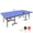 Blue 628, variant on Foldable 8ft Table Tennis Table for Indoor Games with Net, Paddles, and Balls - Mid-Size Ping Pong Table Set for Home Use, Blue MDF