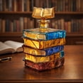 thumbnail image 6 of Stained Glass Book Bottle Wine Decanter,Artistic Decorative Glass Beverage Pour Bottle,Creative Home Bar Display Drink Container,Unique Gift Wine Storage Bottle Design Glass Bottle, 6 of 6
