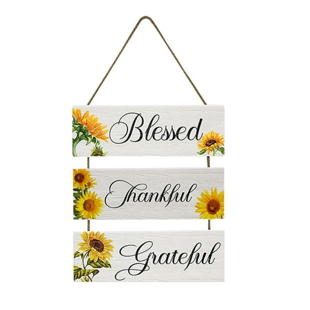 

Veki Wall Decoration Wall Hanging Home Decoration Wooden Sign Wooden Pendant Sunflower Countrys Farmhouses Hanging Sign Front Porch Christmas Decorations
