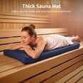 thumbnail image 4 of Waterproof Sauna Seat Cushion, Heat Insulation Sauna Mat, High-Density Sauna Pad with Removable Zipper Cover & Straps, Thick Sauna Accessories, Outdoor Bench Cushion, 42.1x18.1x3.1", 4 of 7