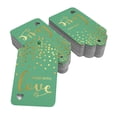 thumbnail image 2 of Inkdotpot Gold Foil Paper Hang Tags Made With Love Text Favor Tags 100 Pack, 2 of 6