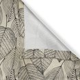 thumbnail image 5 of Ambesonne Beige Grommet Curtain, Striped Leaves Autumn Print, 50" x 84", Beige Black, 5 of 6