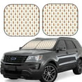 thumbnail image 6 of Kdxio Cute Carrot Print Print 2-Piece Sun Shade Front Windshield - Foldable Car Front Window Sunshades for Most Sedans SUV Truck, 6 of 6