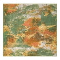 thumbnail image 3 of Unique Loom Haerfest Collection Area Rug - Sumatra (5' 3" Square Green/Ivory), 3 of 7