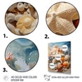 thumbnail image 3 of Designart "Starfish Sands in Orange and Blue I" Coastal Framed Wall Art - Coastal Orange Coastal Tropical Bedroom Framed Canvas Wall Art, 3 of 6