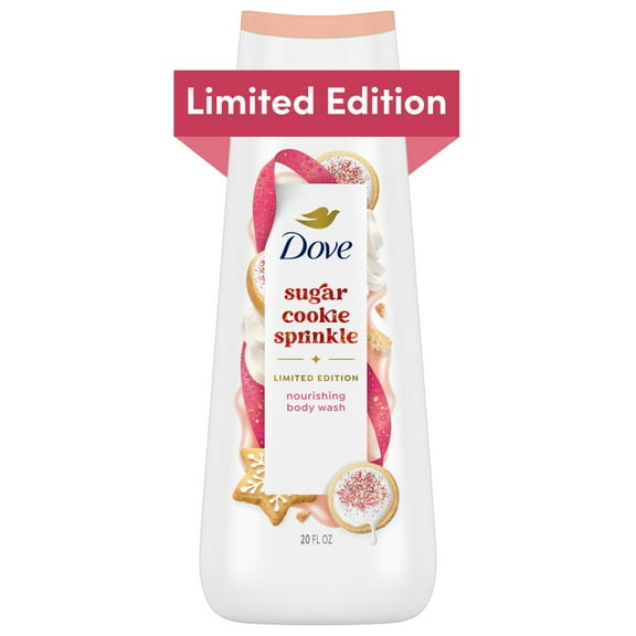 Dove Limited Edition Holiday Treats Body Wash Sugar Cookie Sprinkle, 20 oz