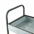 thumbnail image 4 of Galvanized Steel Triple Shelving - Industrial Storage Rack for Garage/Kitchen/Basement, Silver (35"W x 12.5"D x 40"H), 4 of 5