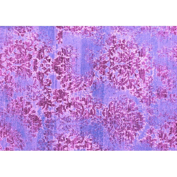 Ahgly Company Indoor Rectangle Abstract Purple Modern Area Rugs, 8' x 10'