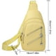 thumbnail image 3 of Bolso de pecho para mujer, bolso cruzado de moda de cuero PU, riñonera, riñonera (amarillo), 3 of 5