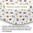 thumbnail image 6 of BreathableBaby Cotton Percale Fitted Sheet, For 52" x 28"/132 x 71 cm Crib Toddler Bed Mattress, Dogs (2-Pack), 6 of 6