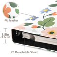 thumbnail image 3 of FORMRS 3 Ring Photo Album 4"x6" Self Adhesive Large Capacity PU Leather Cover, Retro Colorful Flowers, 3 of 8