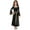Black, variant on IEFIEL Girls Medieval Renaissance Princess Costume Velvet Vintage Maxi Dress Halloween Dress Up Costume A Blue 6