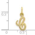 thumbnail image 3 of 10k Yellow Gold Dainty Letter C Initial Name Monogram Necklace Charm Pendant, 3 of 7
