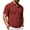 #204-Wine, variant on Men's Casual Short Sleeve Pullover Shirt with Button-Down Turndown Collar, Soft Fabric, and Relaxed Fit for Daily Wear Gift