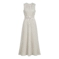 thumbnail image 5 of Levmjia Women's Dress Polka Dot Print Sleeveless Summer Dress Elegant Evening Party Gown with Belt, 5 of 5