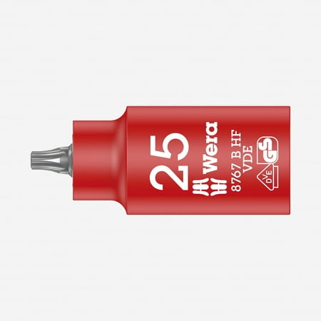 

Wera 004921 VDE HF Torx Bit 3/8 Drive Socket T25