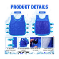 thumbnail image 1 of 2 Pcs Gilet de Refroidissement avec 48 Pcs Pack de Glace Gilet de Glace Réglable pour Hommes Femmes Temps Chaud Travail Course Pêche Cyclisme, 1 of 6