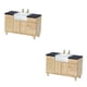 thumbnail image 1 of Tholdsy Furniture Miniature Modern Oak Sink Decoration Doll House Cabinet 2piezas Tipo 1, 1 of 1