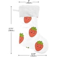 thumbnail image 2 of GZHJMY Strawberry Christmas Stocking, Personalized Large Candy Stocking Hanging Gift, Xmas Stockings Decoration for Family Holiday Party Ornaments Decor Fireplace, 2 of 7