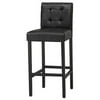 Bonded Leather 24 in. Tufted Counter Stool