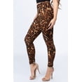 thumbnail image 2 of K-Cliffs One Size Women's Classic Animal Leopard Print Peach Skin Leggings, 2 of 4