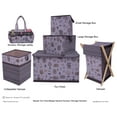 thumbnail image 5 of Bacati - Owls Grey/Beige Neutral Cotton Storage Box Large, 5 of 9