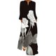 thumbnail image 1 of Vestido Largo Con Estampado Digital Para Mujer Con Cuello en V Y Bolsillos Vestido de Manga Larga Odeerbi  ODB116379, 1 of 5