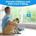 thumbnail image 4 of Window Lock Bars 16 Pieces for Child Protection Interior Safety Metal Window Stops Anti-theft Bars Adjustable Window Security Bars Inches Retractable, 4 of 5