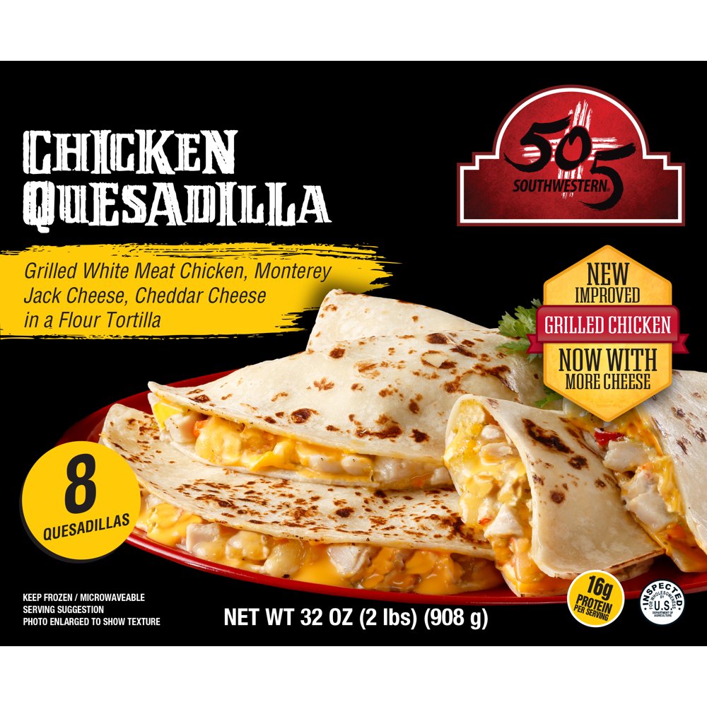 505 Southwestern Chicken Quesadillas, 4 oz, 8 count