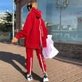 thumbnail image 2 of Durtebeua Women Jogger Outfit Suits Women Fashion Zipper Sweat Shirt Top And Pant Tracksuit Sport Suit, 2 of 4