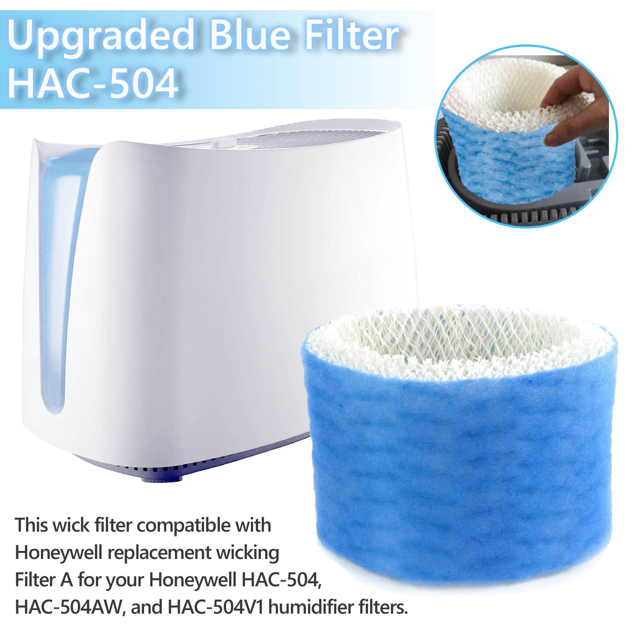 AMI PARTS Air Humidifier Wicking Filter HAC-504 Replacement for Honeywell HAC-504AW