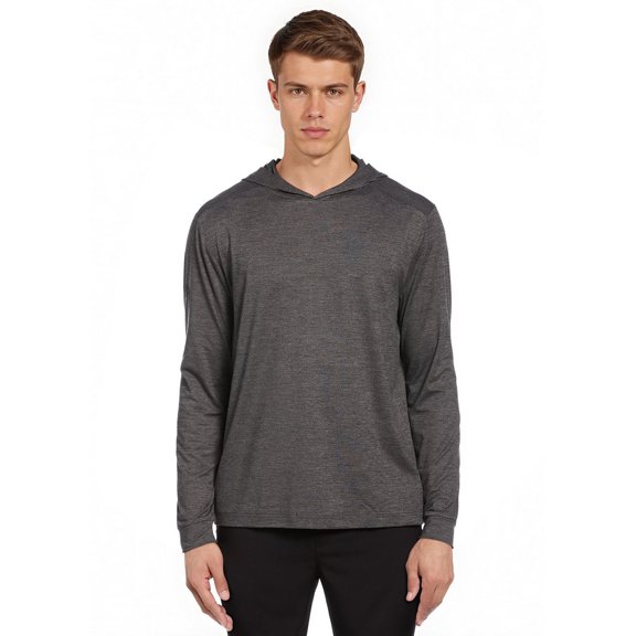 Callaway Apparel CGM774 Soft Touch Hoodie-Black Heather-2XL
