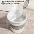 thumbnail image 4 of EGNMCR Bucket Household Bathroom Large-capacity Thickened Wastebasket Transparent Trash, 4 of 6