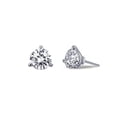 thumbnail image 4 of Lafonn Classic Sterling Silver Platinum Plated Lassire Simulated Diamond Earrings (2.06 CTTW), 4 of 5