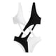 thumbnail image 3 of Traje de baño Monokini sin mangas con cuello en V para mujer, ideal para piscina, playa y surf. M, 3 of 9