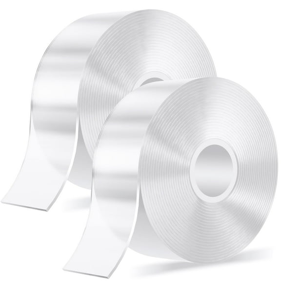 Yecaye Double Sided Tape Heavy Duty , 29.5ft Nano Tape Mounting Clear Tape, 2 Roll